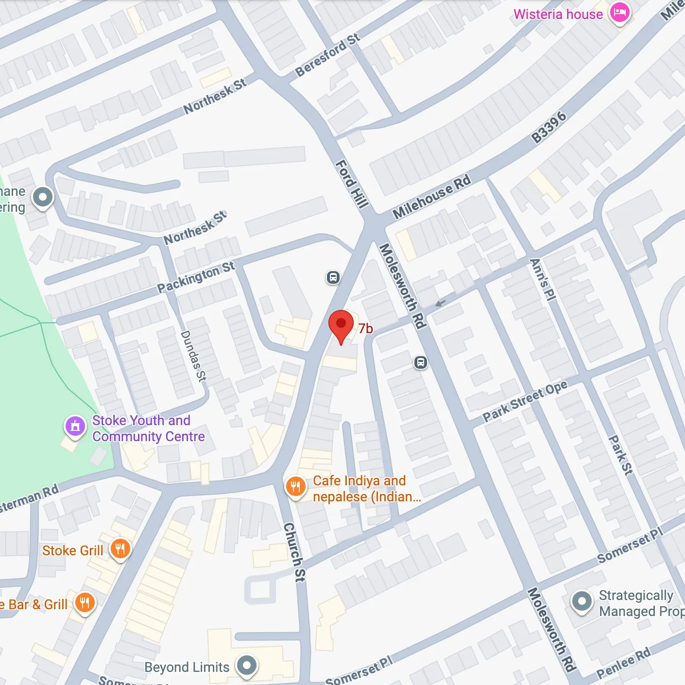 Map preview of Leoluxe Dog Grooming in Plymouth